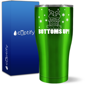 Bottoms Up Santa 27oz Curve Tumbler