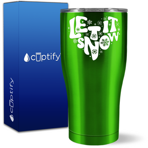 Let it Snow Heart 27oz Curve Tumbler