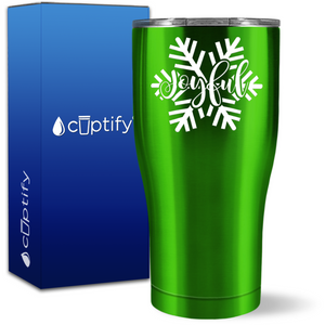 Joyful Snow Flake 27oz Curve Tumbler