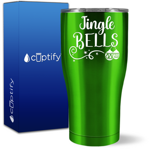 Jingle Bells 27oz Curve Tumbler