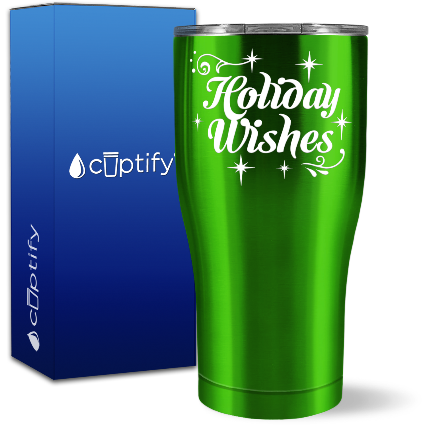 Holiday Wishes 27oz Curve Tumbler