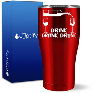 Drink Drank Drunk 27oz Curve Tumbler