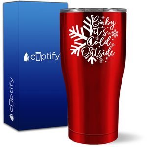 Baby It's Cold Outside Snowflake 27oz Curve Tumbler