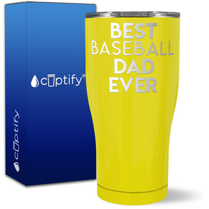 Best Baseball Dad Ever on 27oz Curve Tumbler