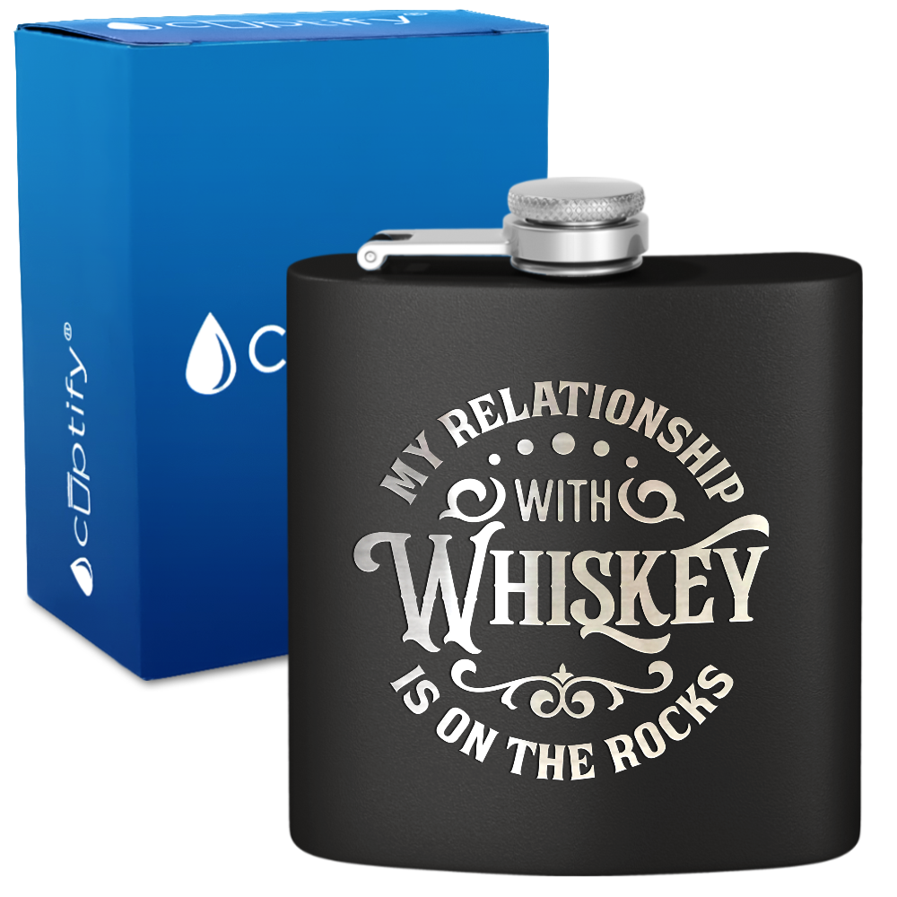 This Is Probably Whiskey on Black 20 oz Stainless Stell Tumbler Navy Blue