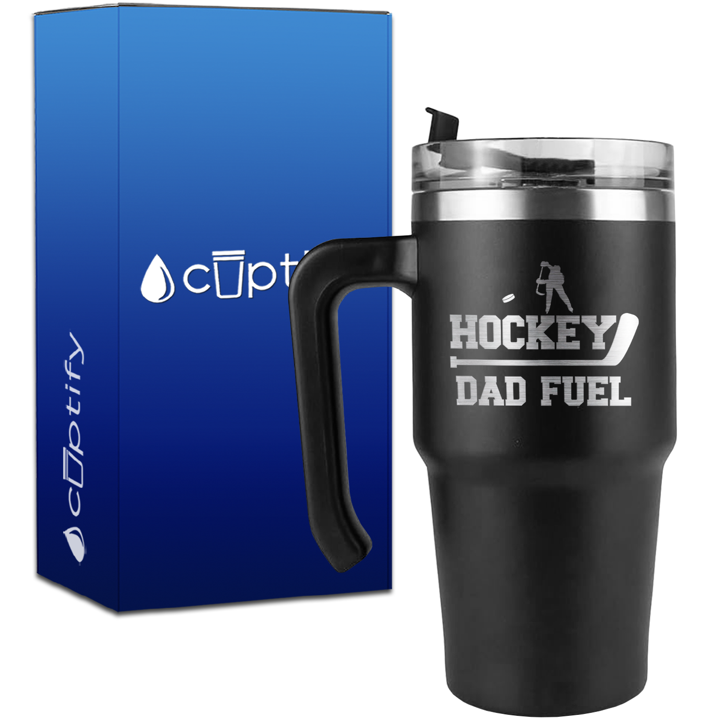 Hockey Dad Fuel on 20oz Hockey Travel Mug