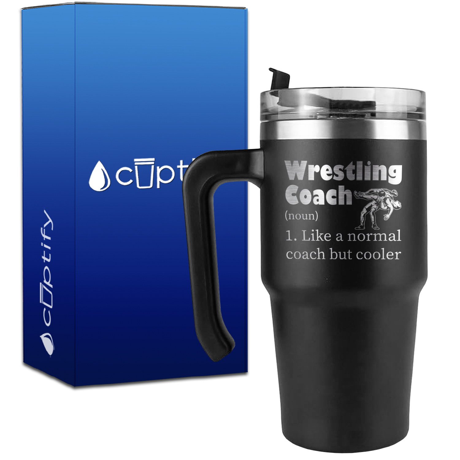 Wrestling Coach Definition on 20oz Coach Travel Mug