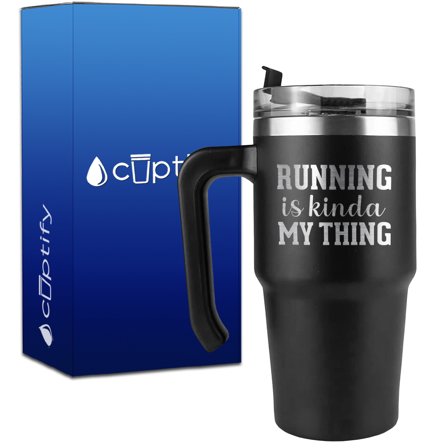 Running is Kinda My Thing on 20oz Running Travel Mug