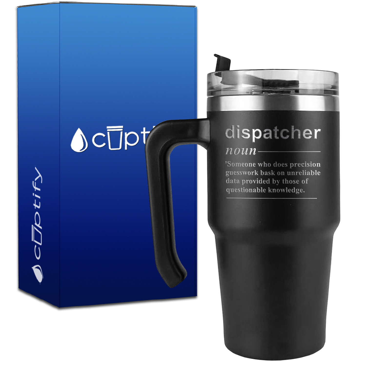 Dispatcher Noun Definition on 20oz Dispatcher Travel Mug