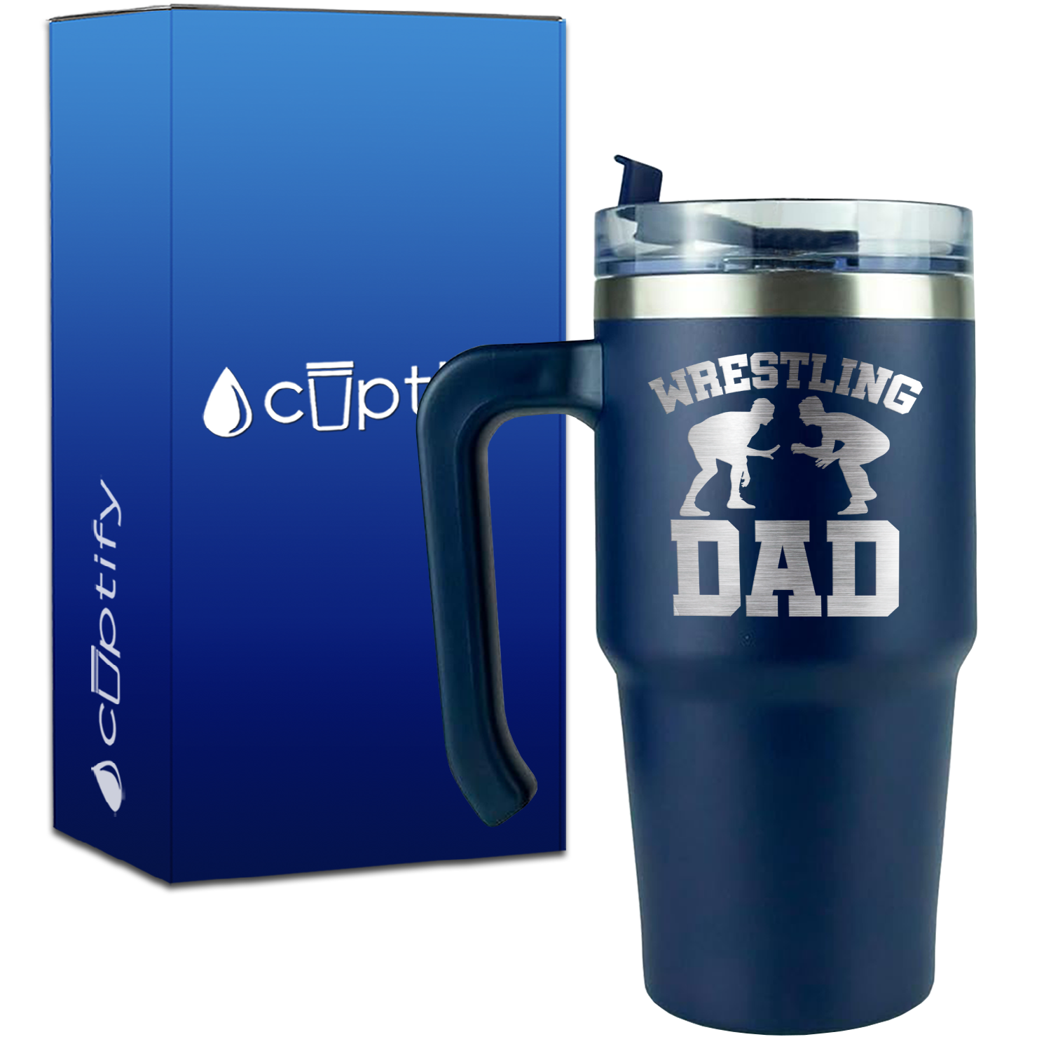 Wrestling Dad on 20oz Wrestling Travel Mug