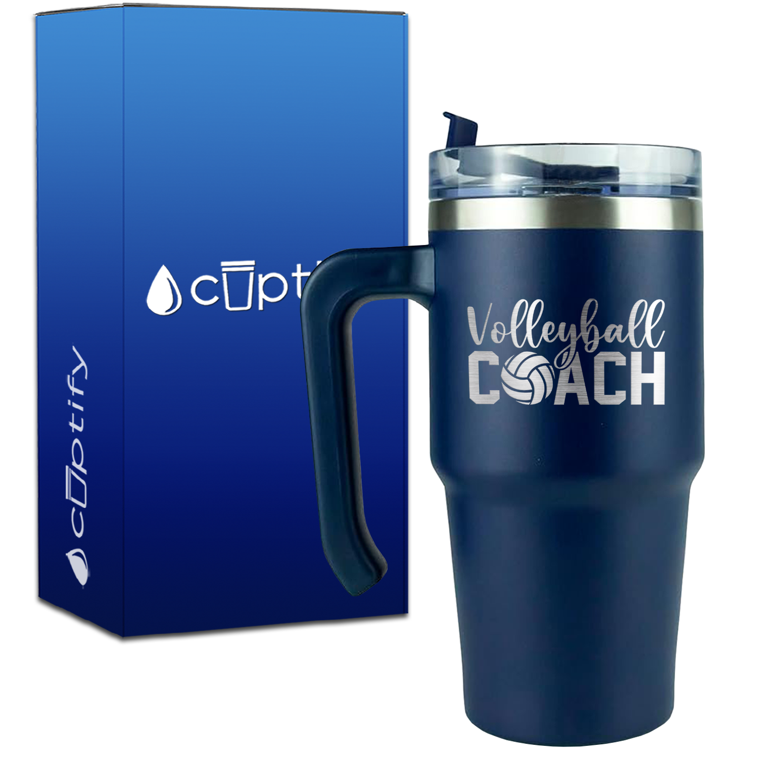 Volleyball Coach on 20oz Volleyball Travel Mug