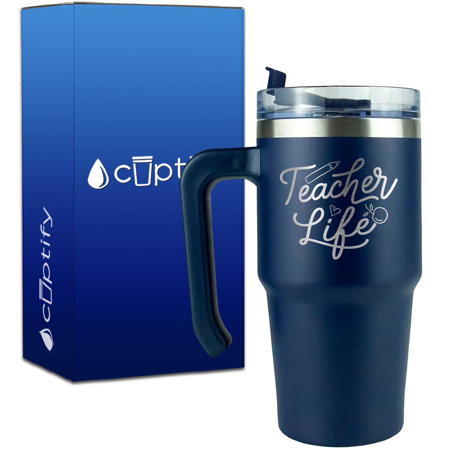 Teacher Life on 20oz Teacher Travel Mug