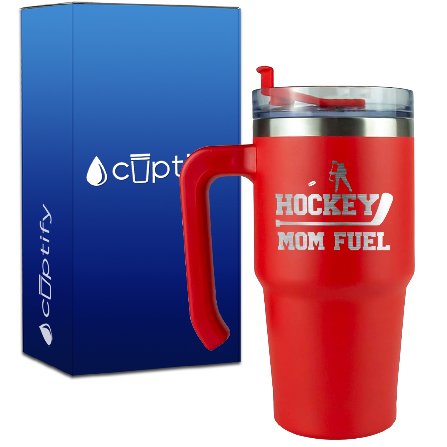 Hockey Mom Fuel on 20oz Hockey Travel Mug