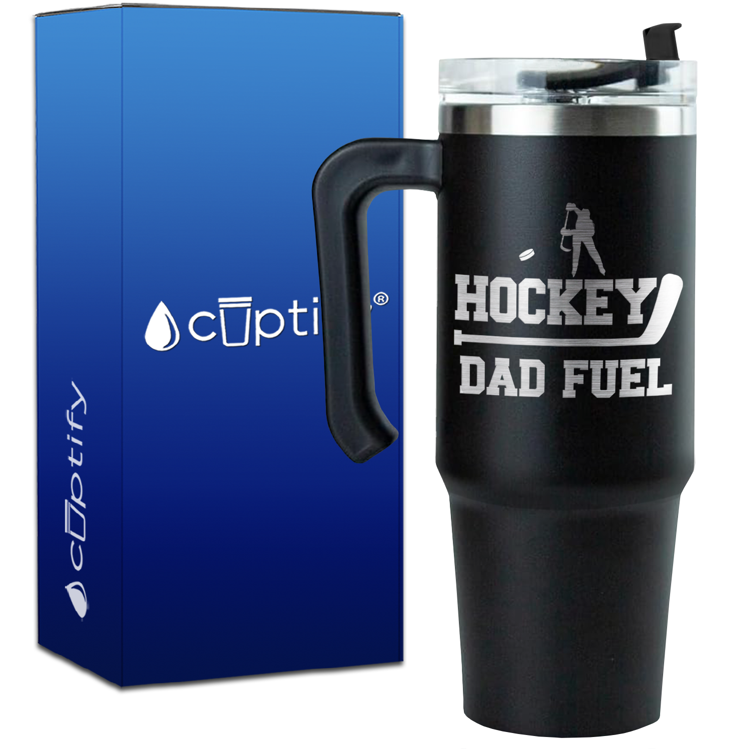 Hockey Dad Fuel on 30oz Hockey Travel Mug