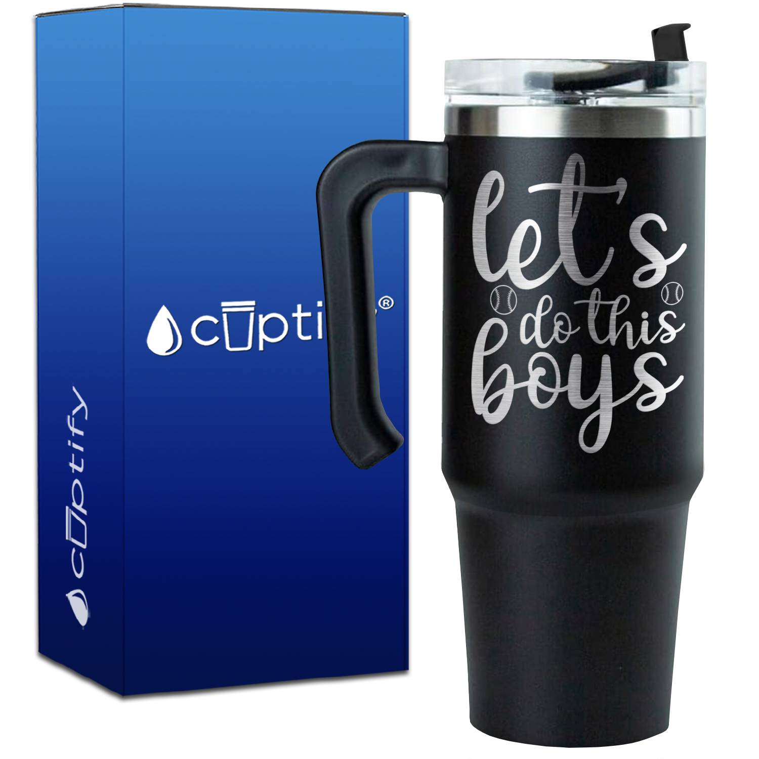 Let's Do This Boys Baseball on 30oz Baseball Travel Mug