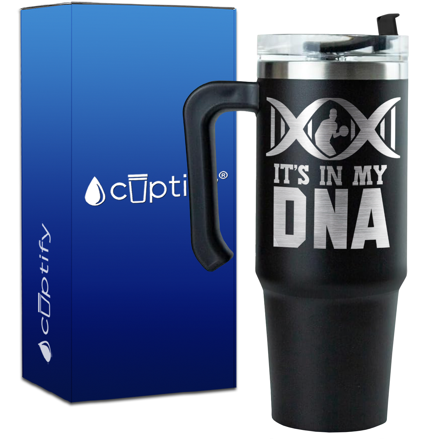 It's in My DNA Basketball on 30oz Basketball Travel Mug