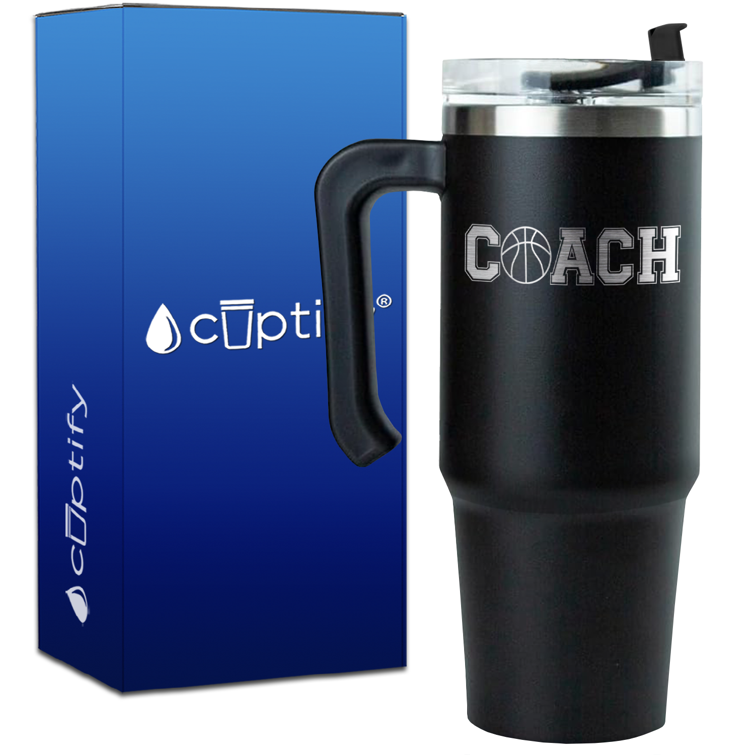 Coach Baskeball on 30oz Coach Travel Mug