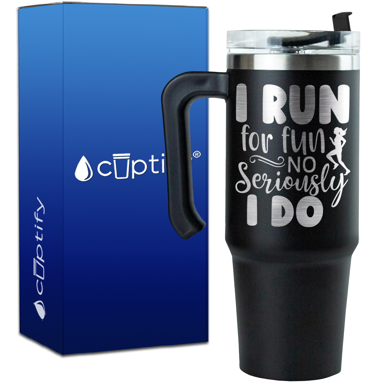 I Run for Fun No Seriously I Do on 30oz Running Travel Mug