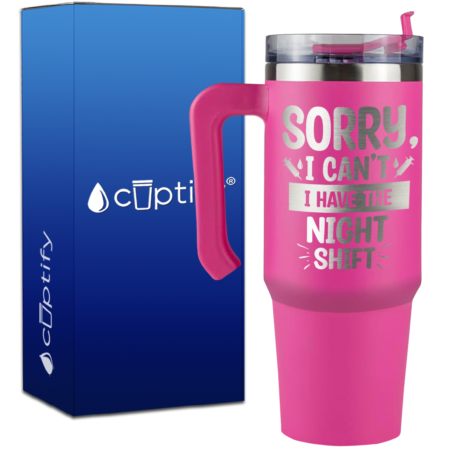 Sorry, I Can't I Have the Night Shift on 30oz Nurse Travel Mug