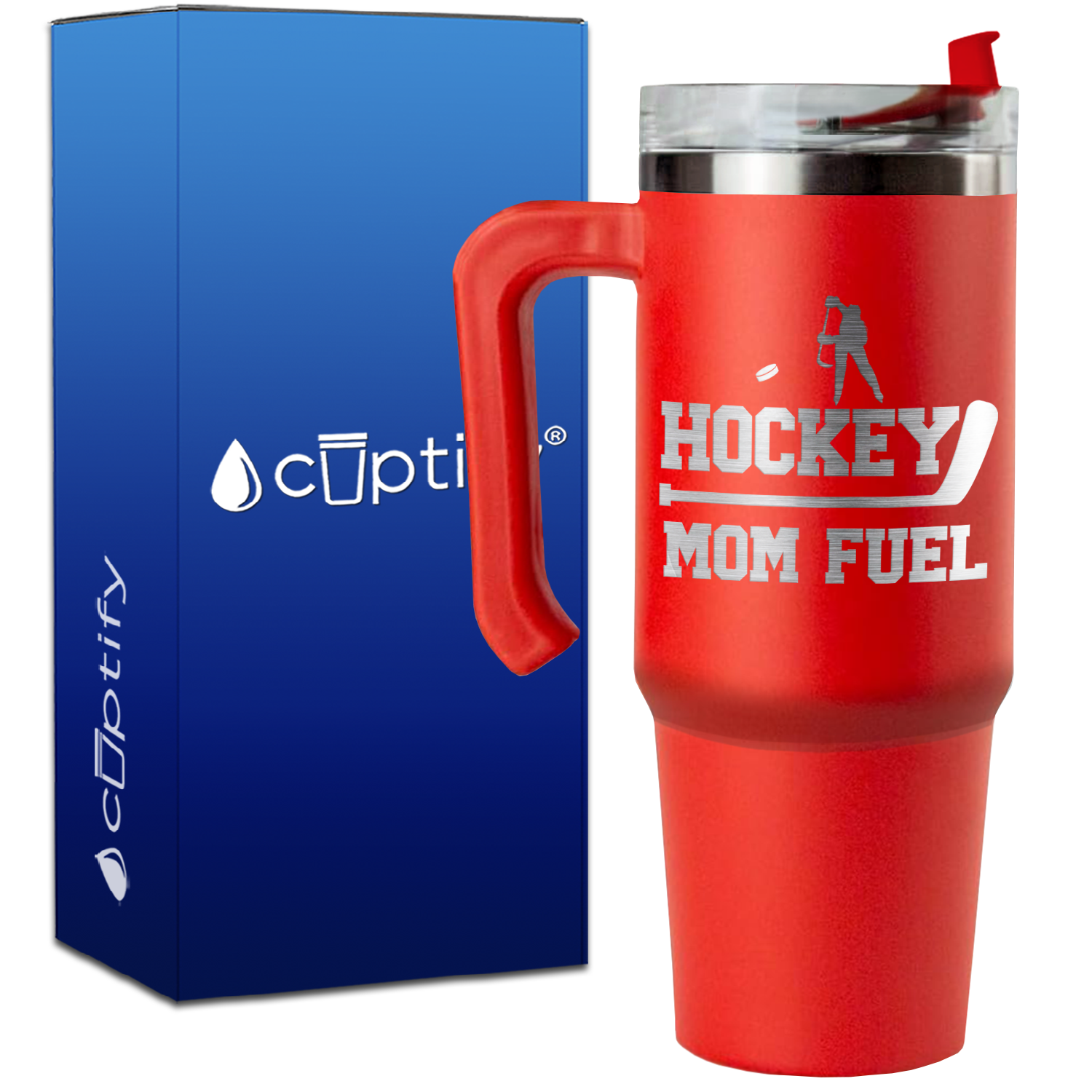 Hockey Mom Fuel on 30oz Hockey Travel Mug