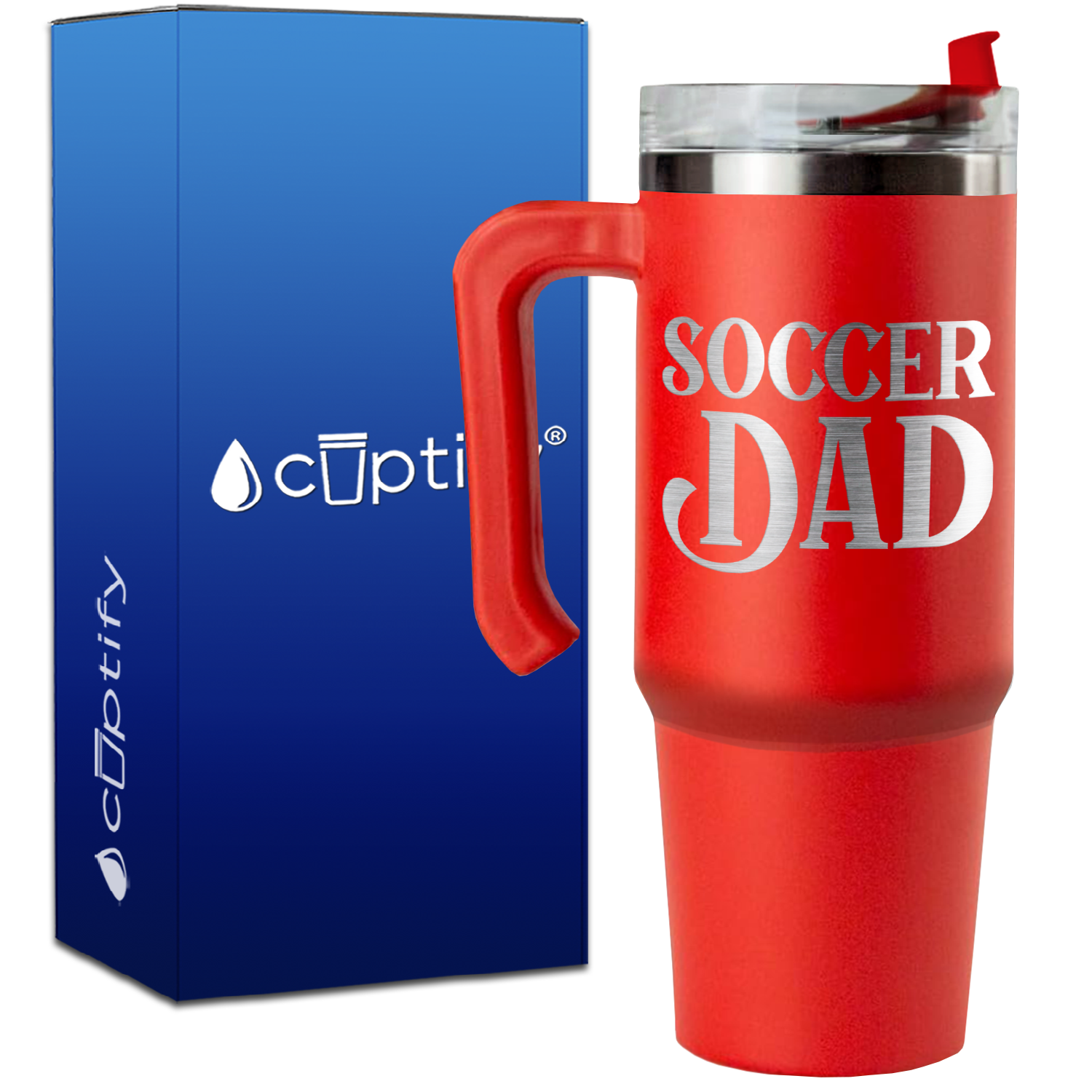 Soccer Dad on 30oz Soccer Travel Mug