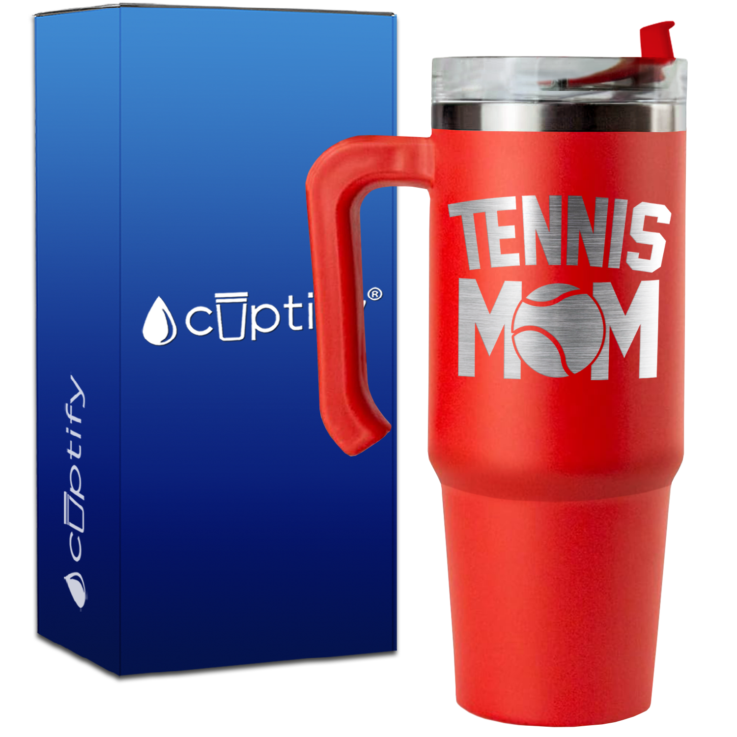 Tennis Mom on 30oz Tennis Travel Mug