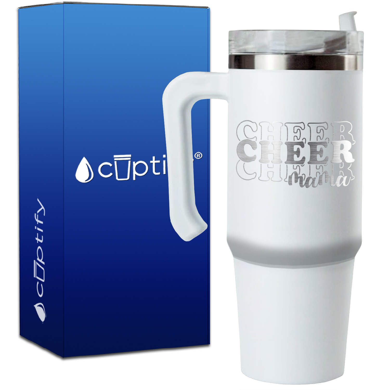 Cheer Cheer Cheer Mama on 30oz Cheer Travel Mug