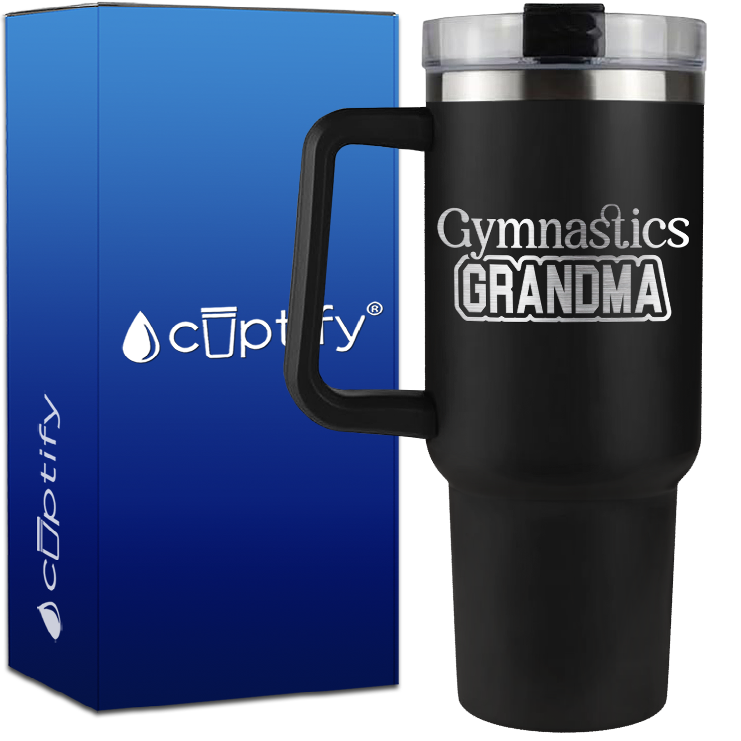 Gymnastics Grandma on 40oz Gymnastics Traveler Mug