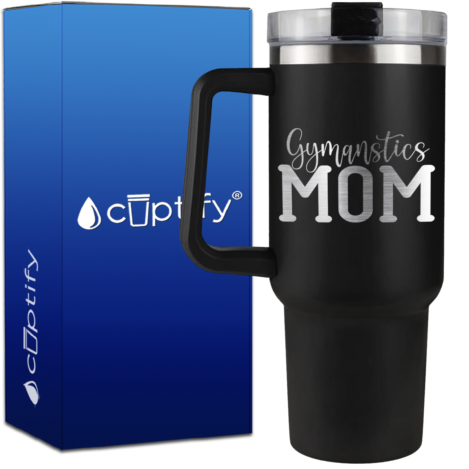 Gymnastics Mom on 40oz Gymnastics Traveler Mug