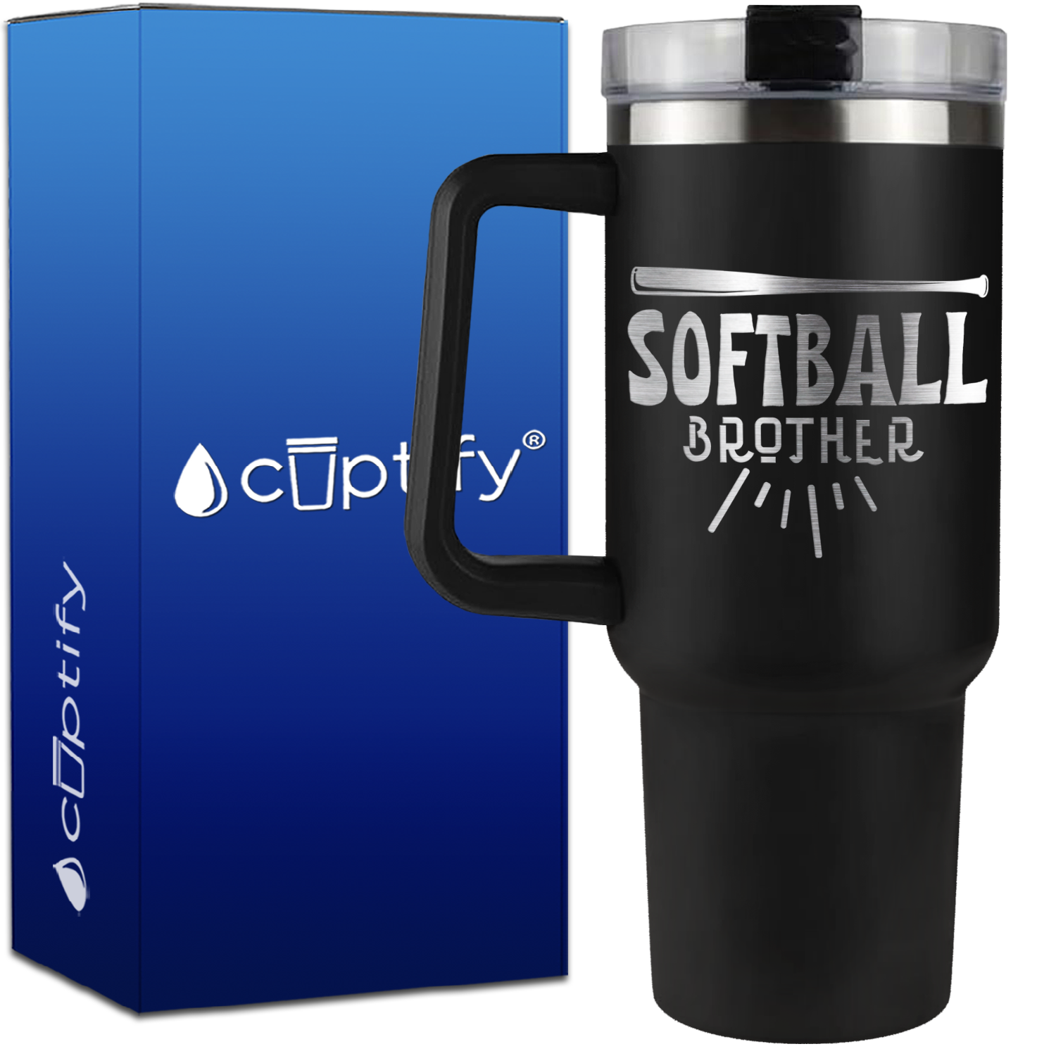 Softball Brother on 40oz Softball Traveler Mug