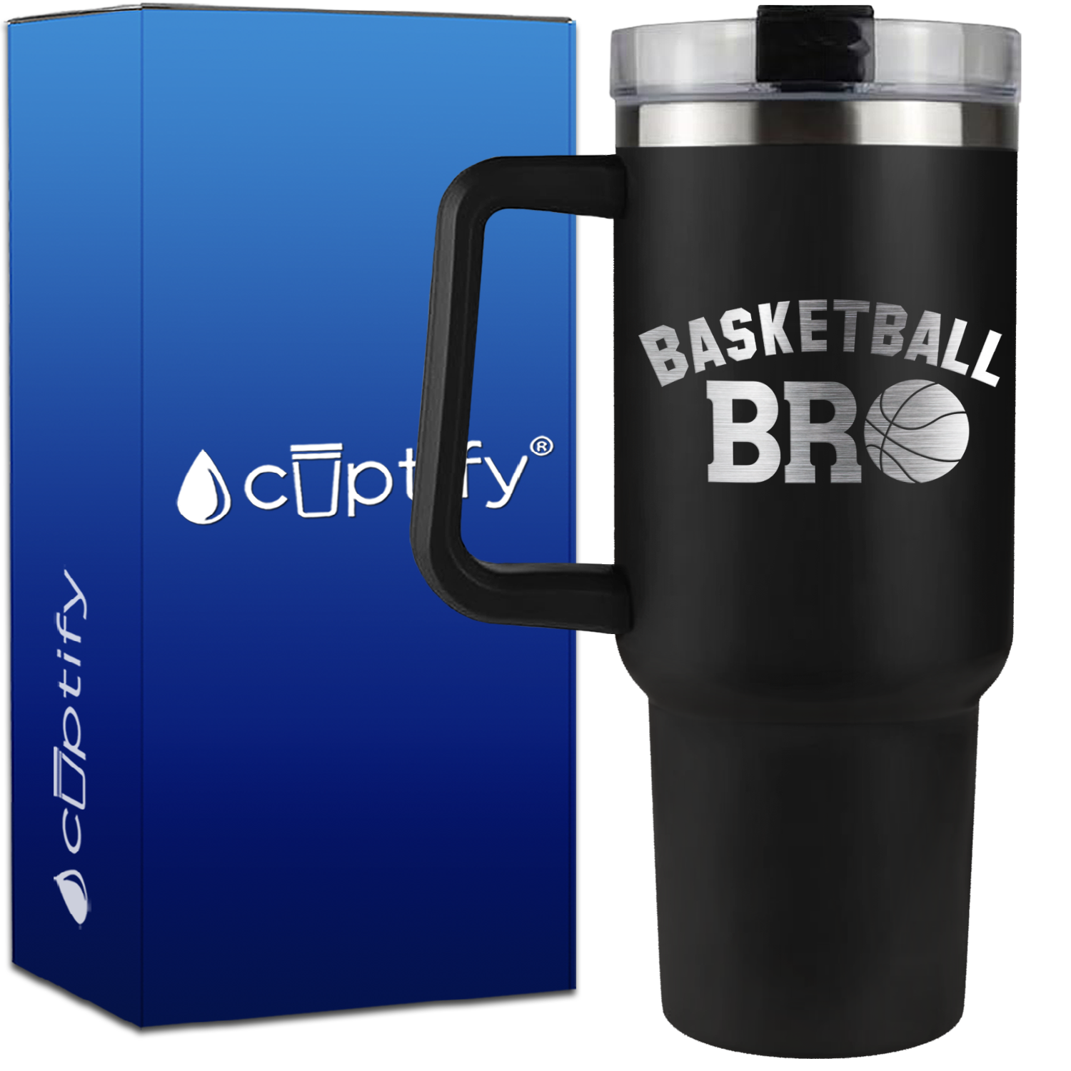 Basketball Bro on 40oz Basketball Traveler Mug