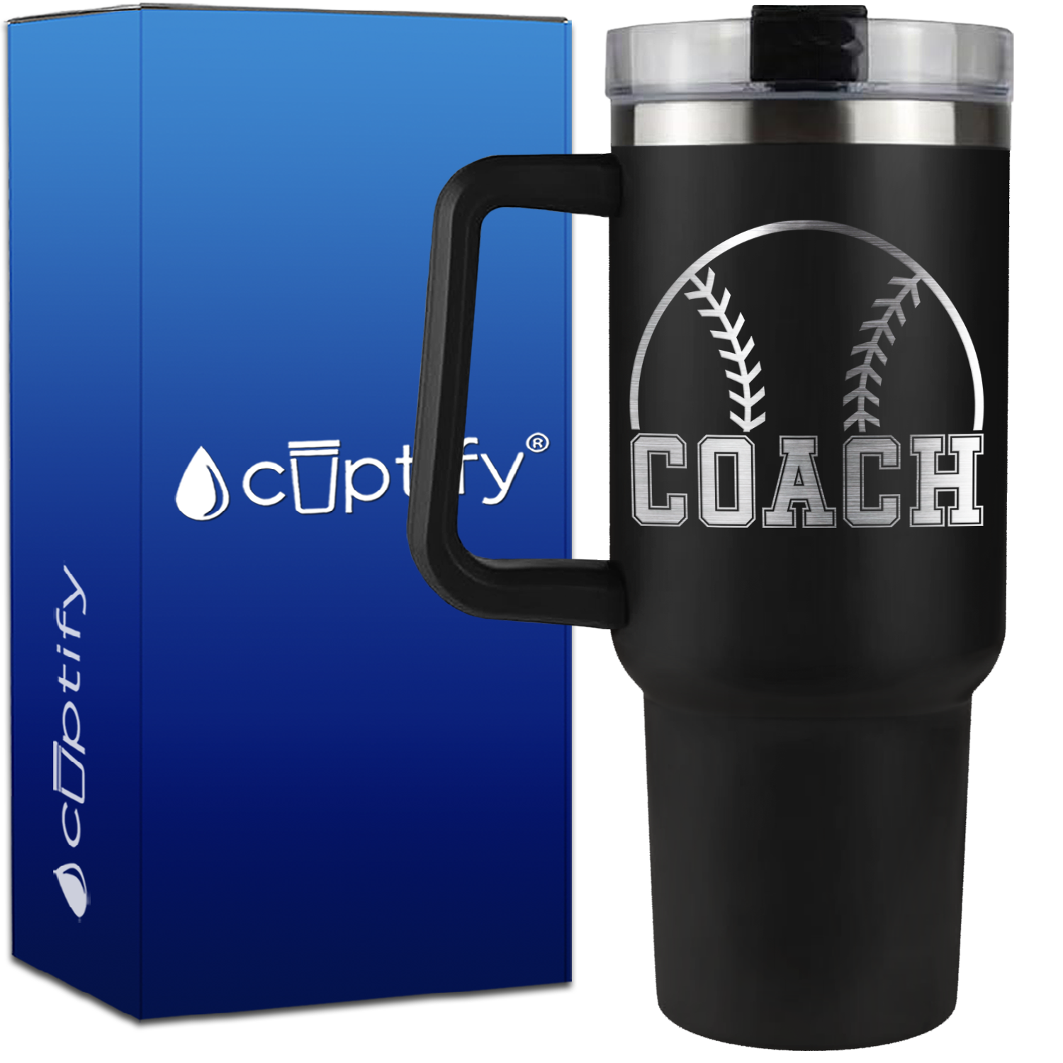 Baseball Coach on 40oz Coach Traveler Mug