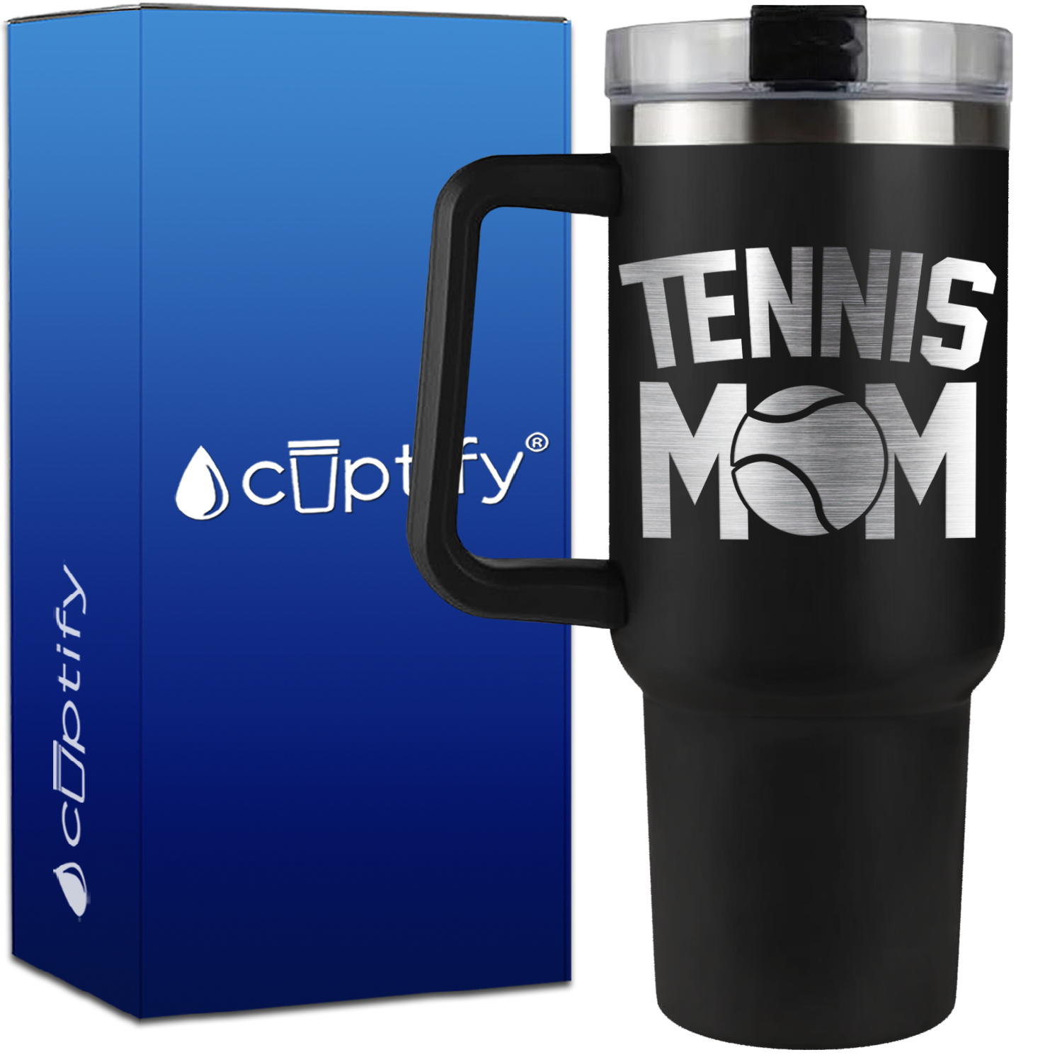 Tennis Mom on 40oz Tennis Traveler Mug