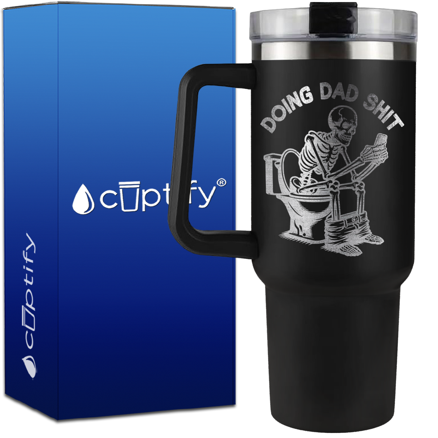 Doing Dad Shit on 40oz Funny Traveler Mug