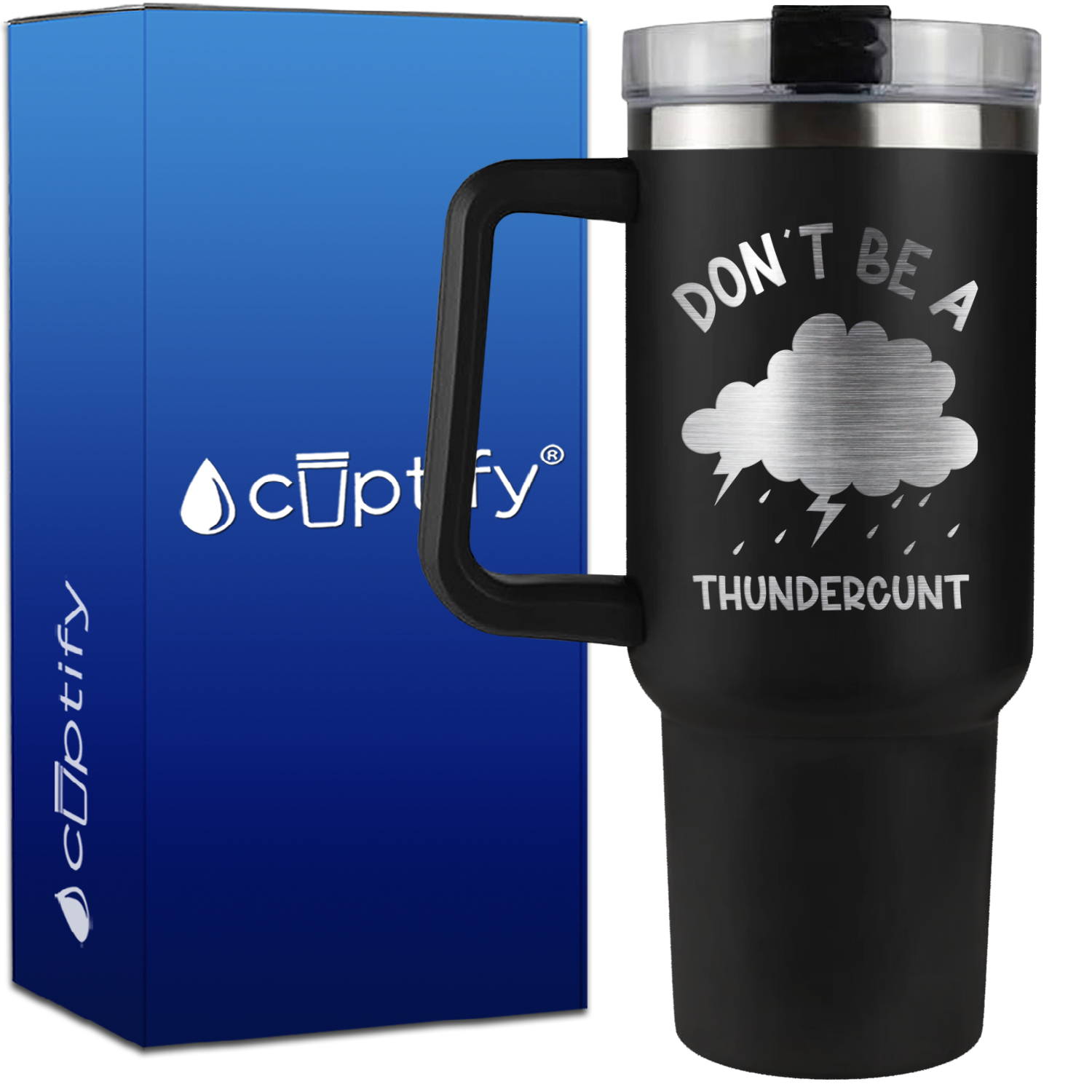 Don't be a Thundercunt on 40oz Funny Traveler Mug