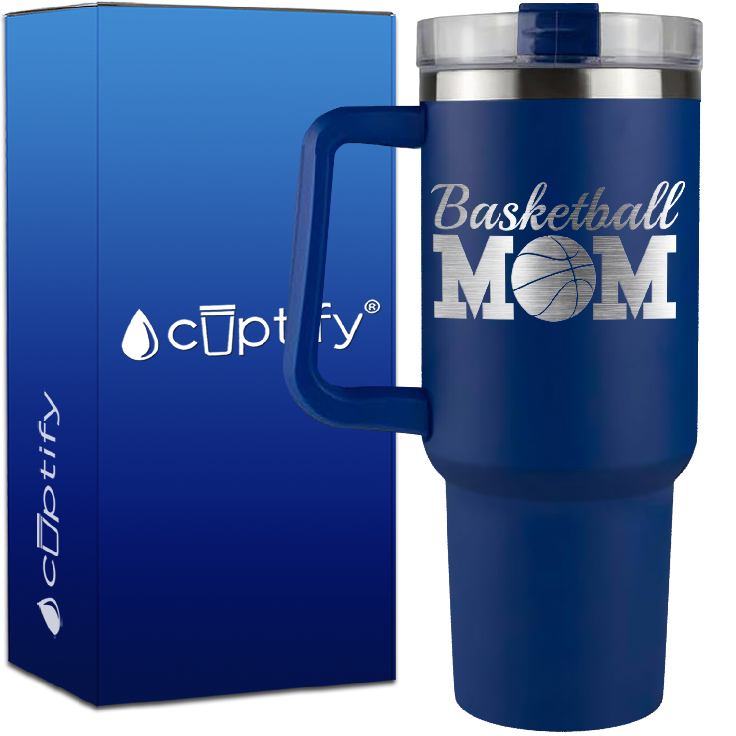 Basketball Mom on 40oz Mom Traveler Mug