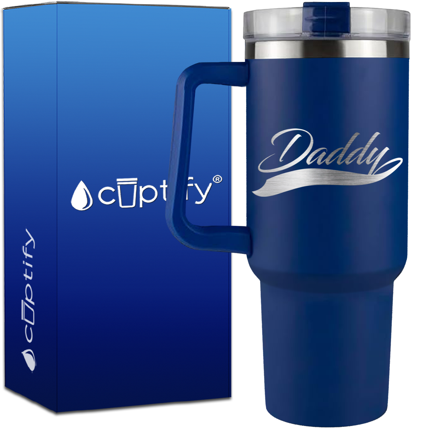 Daddy Swoosh on 40oz Dad Traveler Mug