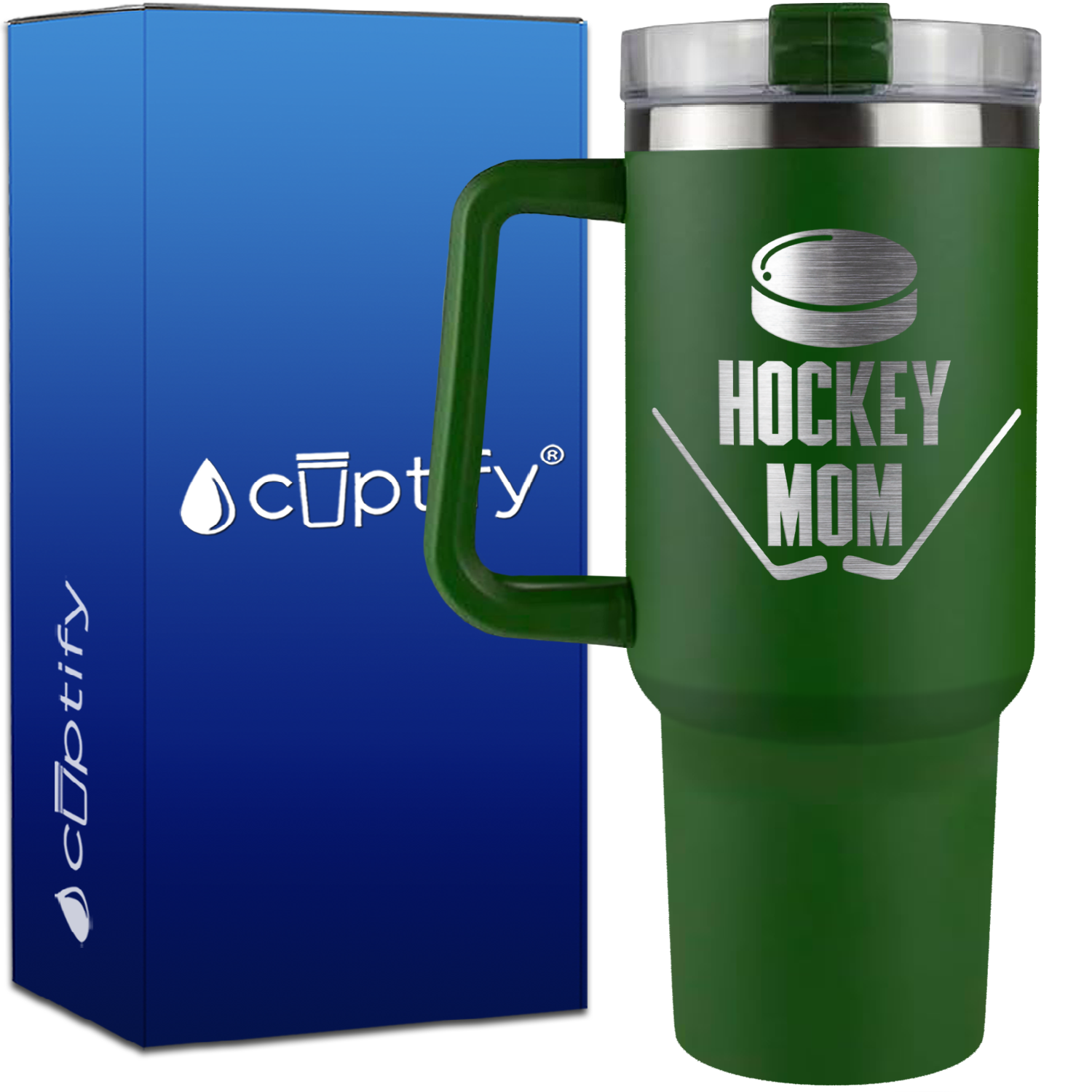 Hockey Mom on 40oz Hockey Traveler Mug