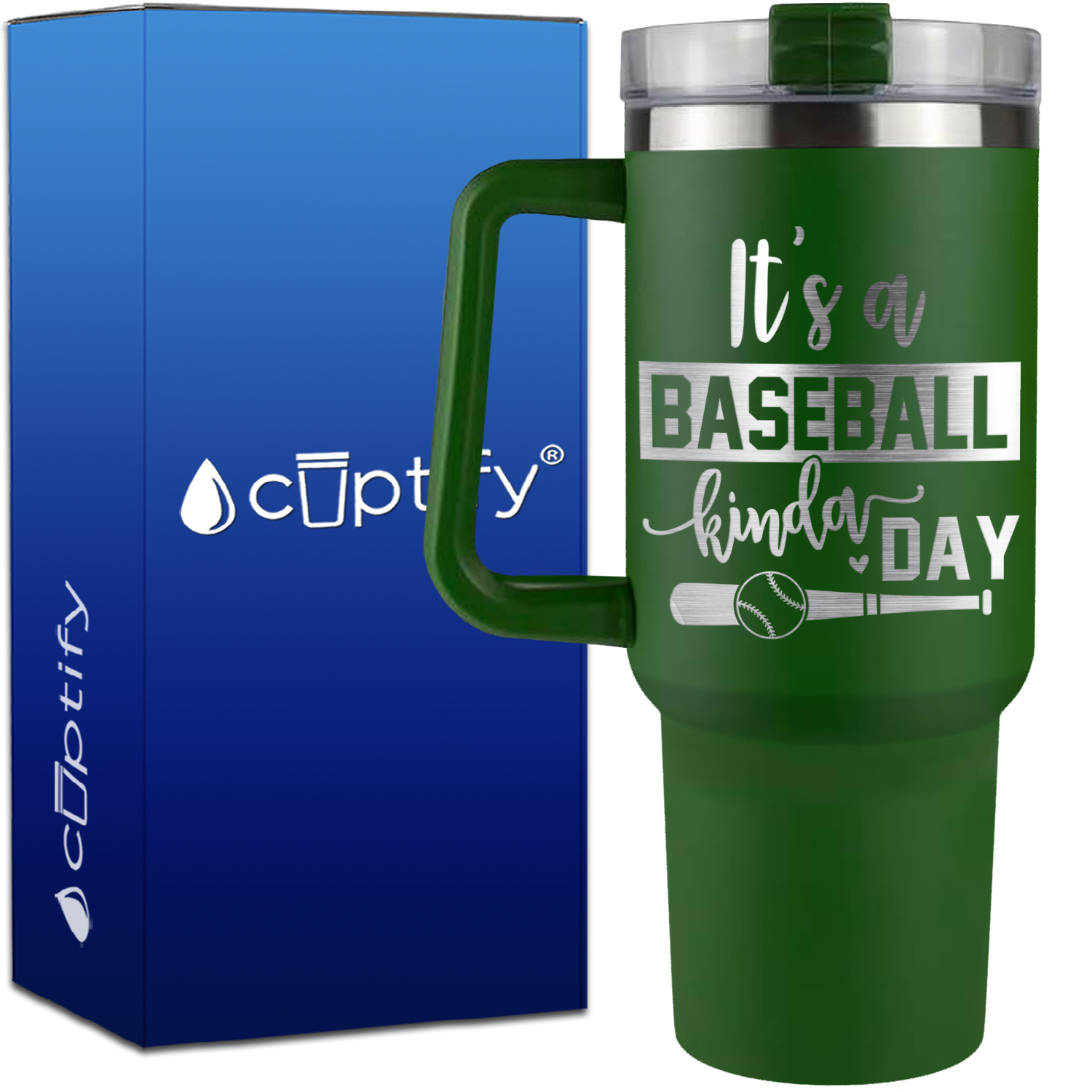 It's a Baseball Kinda Day on 40oz Baseball Traveler Mug