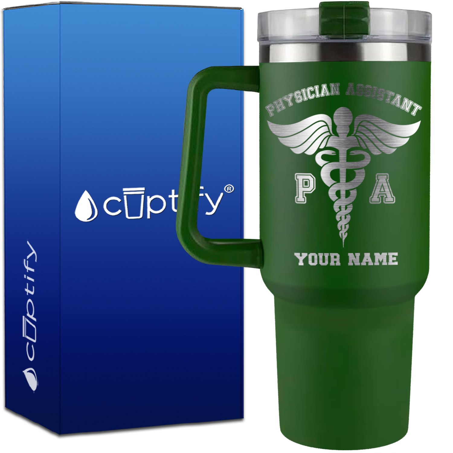 Personalized PA Physician Assistant on 40oz Medical Traveler Mug