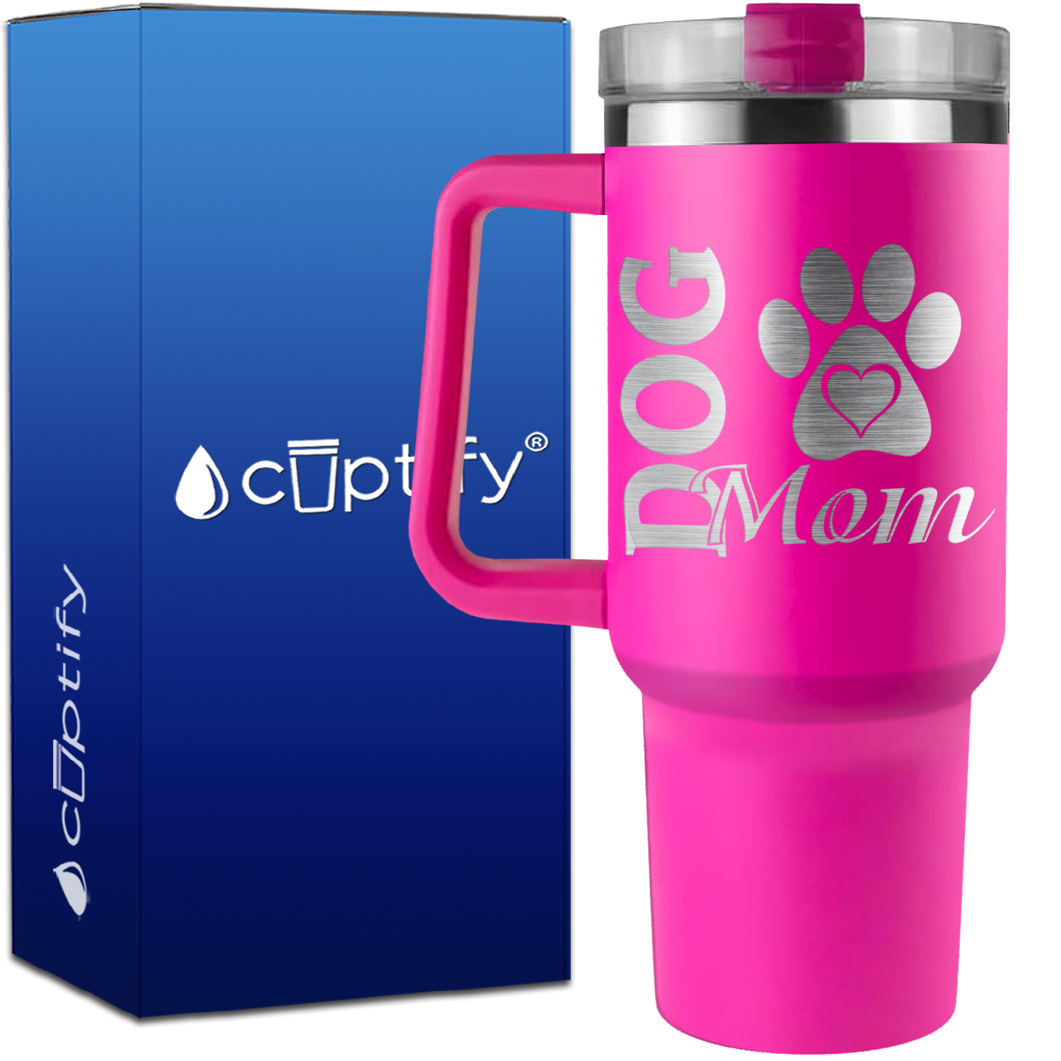 Dog Mom on 40oz Mom Traveler Mug