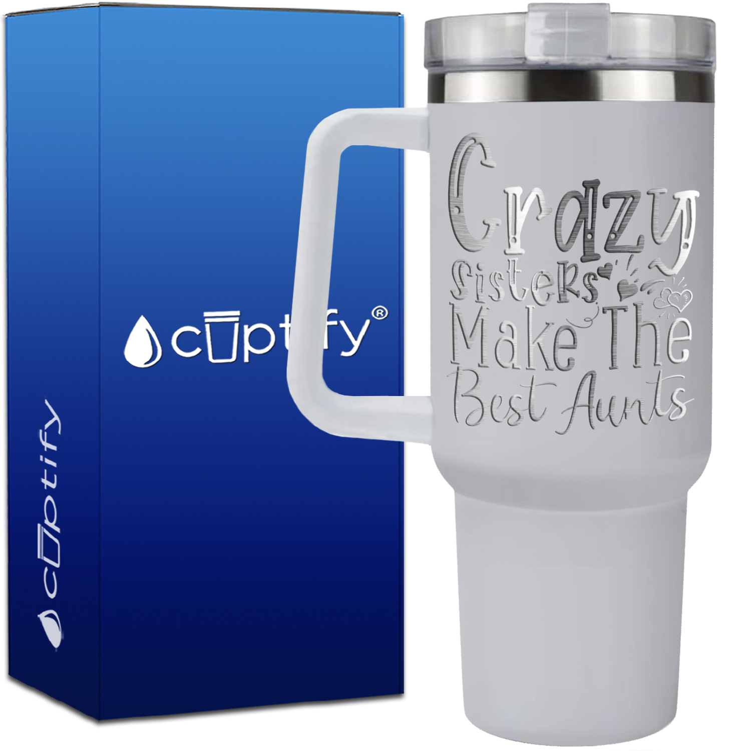 Crazy Sisters Make the Best Aunts on 40oz Aunt Travel Mug