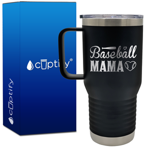 Baseball Mama 20oz Baseball Travel Mug