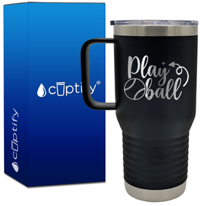 Play Ball 20oz Baseball Travel Mug