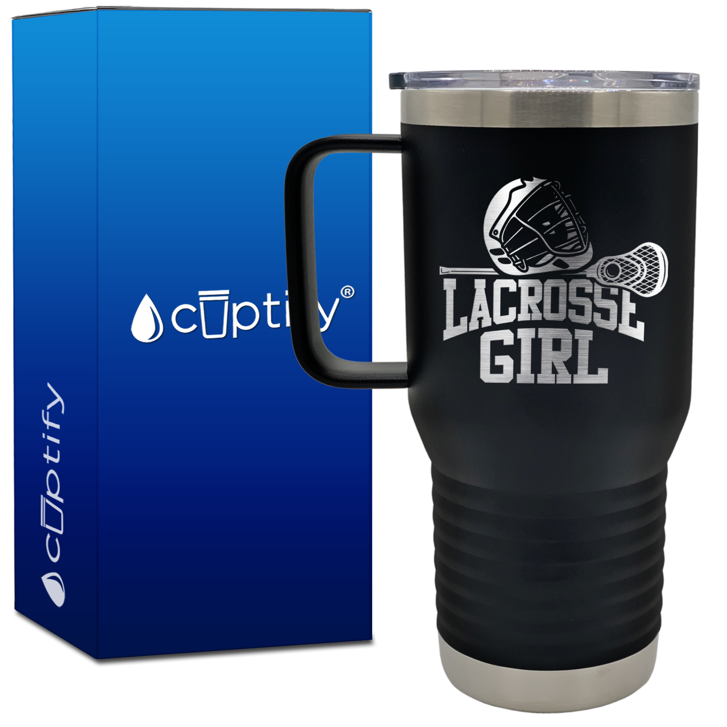 Lacrosse Girl 20oz Lacrosse Travel Mug