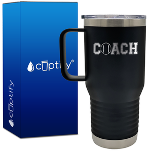 Coach Baseball 20oz Coach Travel Mug