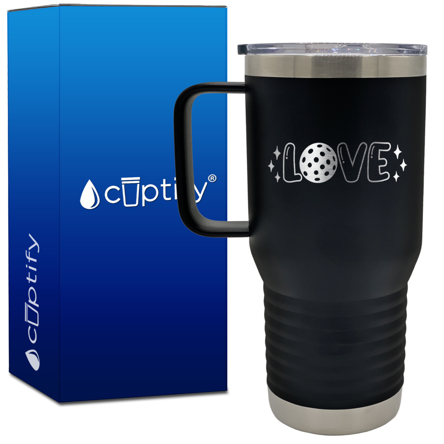 Love Pickleball 20oz Pickleball Travel Mug