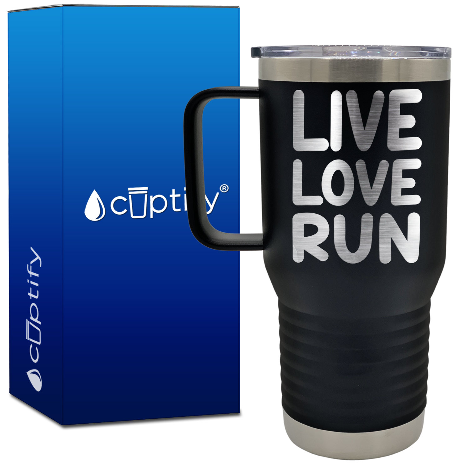 Live Love Run 20oz Running Travel Mug