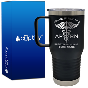 Personalized APRN Advanced Practice Registered Nurse 20oz Medical Travel Mug