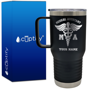 Personalized MA Medical Assistant 20oz Medical Travel Mug